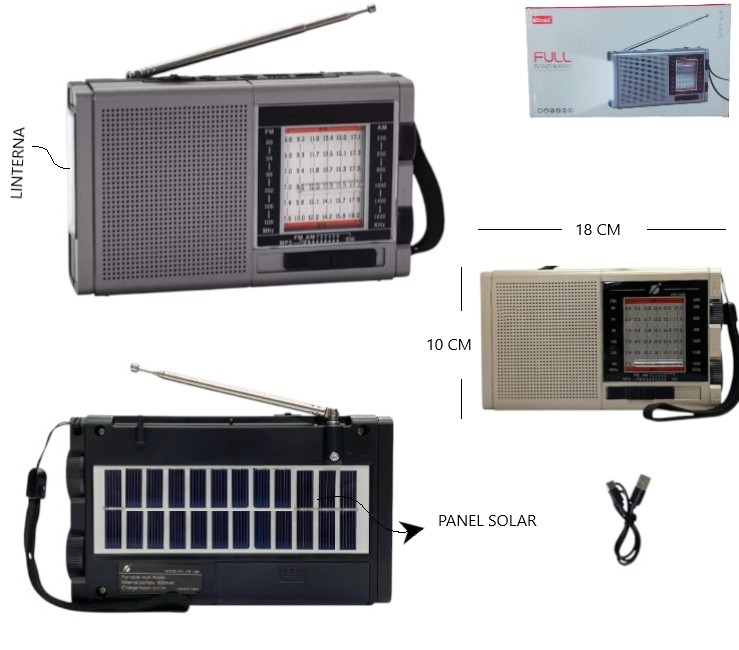 RADIO AM/FM PARLANTE C/LINTERNA