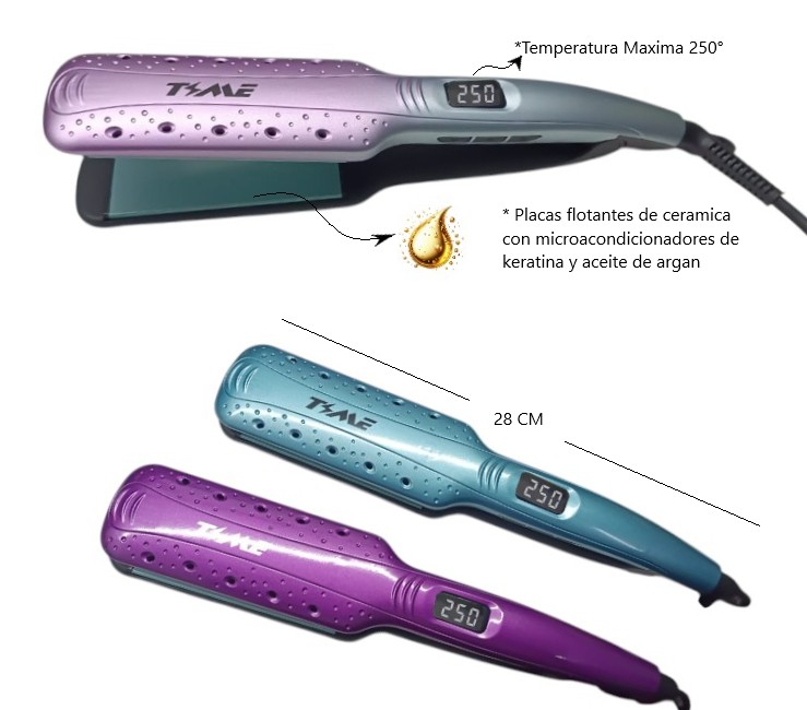 PLANCHA DE PELO TECNOLOGIA THERAPY KERATIN TIME